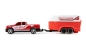 Preview: 22681 RC PICKUP DIE CAST mit Pferdeanhänger 1:64 RTR rot